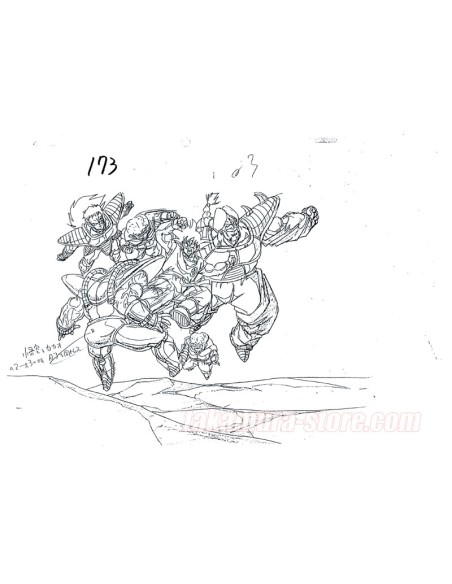 Dragon Ball Z Goku Fighting Sketches