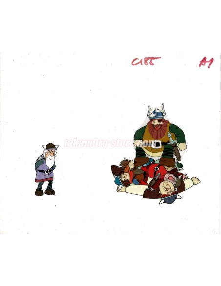 Vicky the Viking anime cel