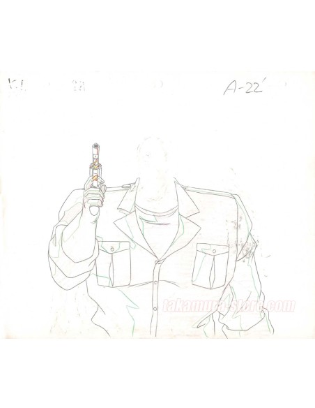 City Hunter anime cel