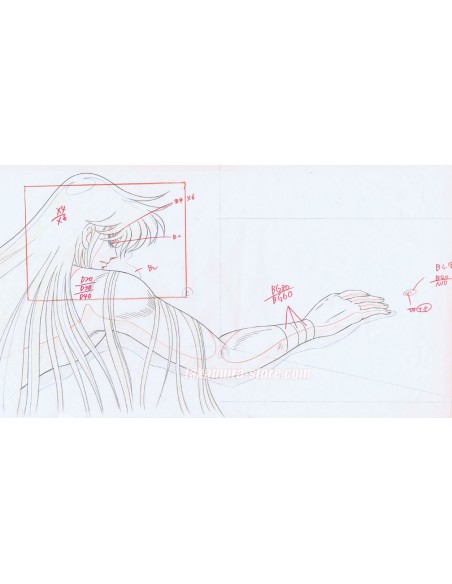 Saint Seiya anime cel
