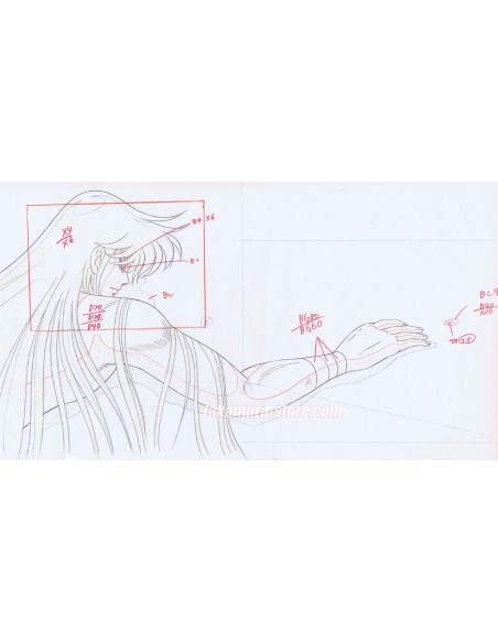 Saint Seiya anime cel