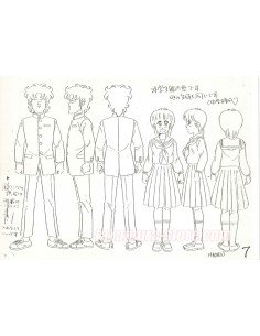 Kimengumi Highschool model sheets 2