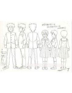Kimengumi Highschool model sheets 2