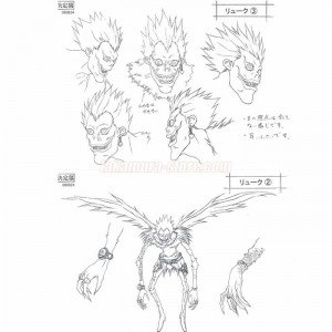 Setting Death Note characters