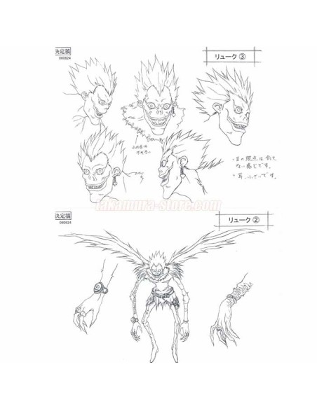 Setting Death Note characters