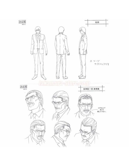 Setting Death Note characters