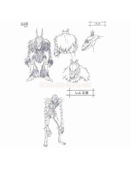 Setting Death Note characters