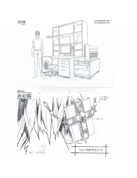 Setting Death Note backgrounds, objects