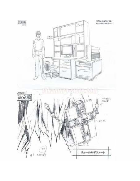 Setting Death Note backgrounds, objects