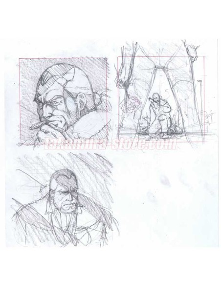 Heat Guy J Hanken sketch ヒートガイジェイ原画