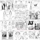 One piece episodes mix model sheets