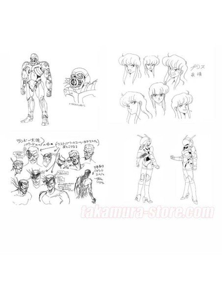 Bubble Gum Crisis Model Sheets