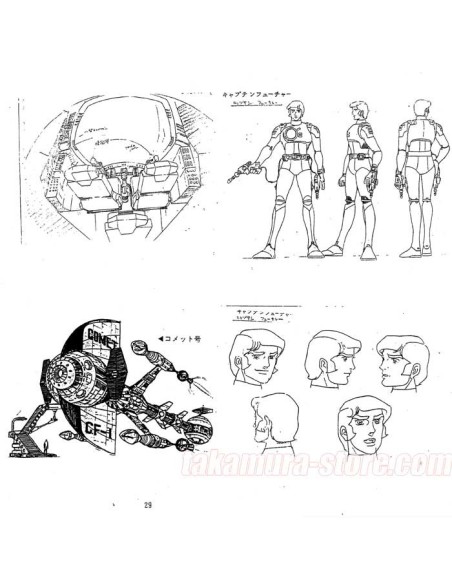 Captain Future model sheets