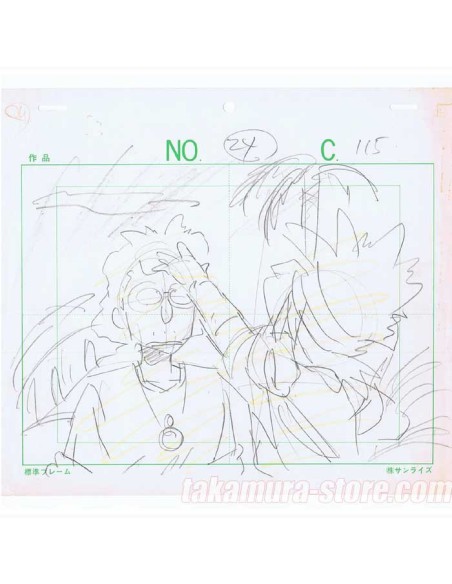 Spirit Hero Wataru 3 sketches R216