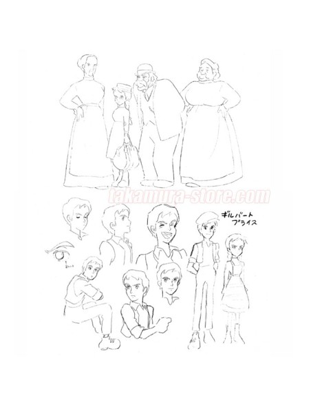 Model Sheets Anne la maison aux pignons verts
