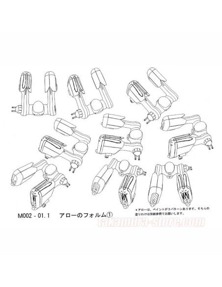 Model Sheets Molly Star Race Mechas
