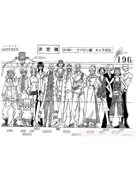 One piece model sheet episode195-199