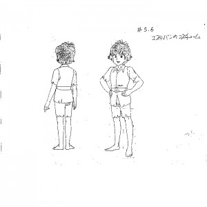 The mysterious Cities of gold-Model Sheets main characters 