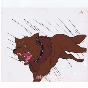 Kiba anime cel V26 set of 3 anime cels