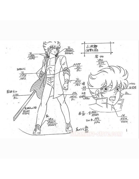 Fuma no Kojirou model sheet