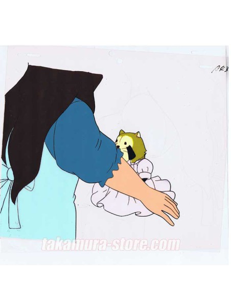 Rascal the Raccoon anime cel