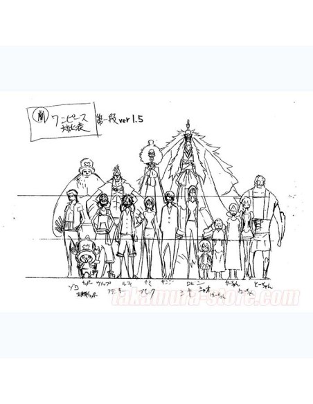 Model Sheets One piece strong world Artbook