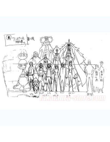 Model Sheets One piece strong world Artbook