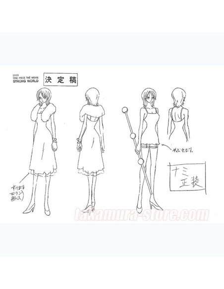 Model Sheets One piece strong world Artbook