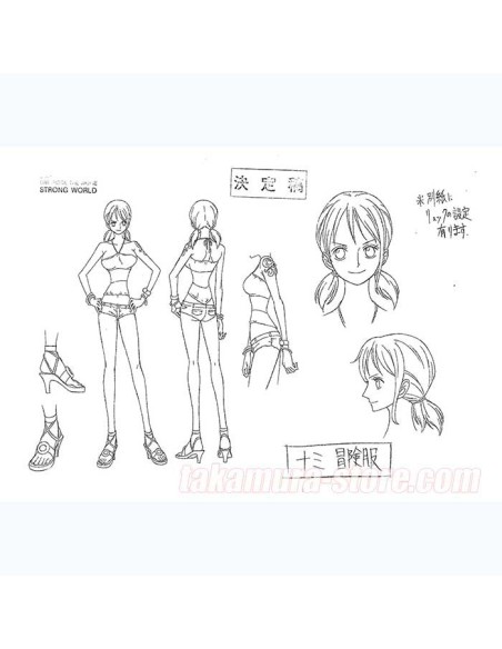 Model Sheets One piece strong world Artbook