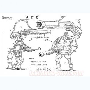 Model Sheets One piece strong world Artbook