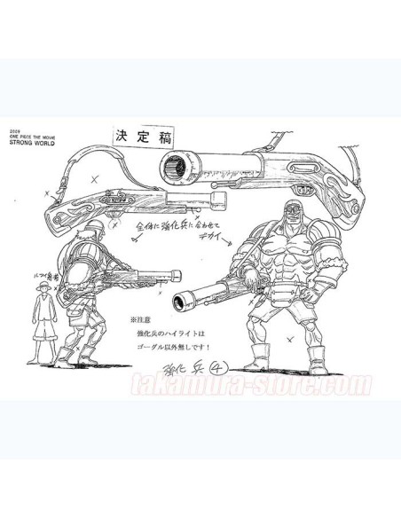 Model Sheets One piece strong world Artbook