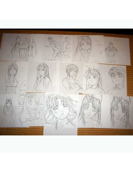 Copies sketches_love hina_130 pages