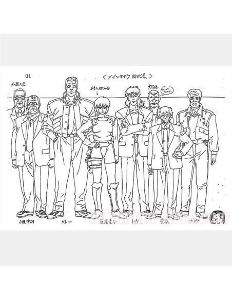 Ghost in the shell Model Sheets