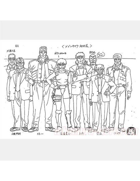 Ghost in the shell Model Sheets