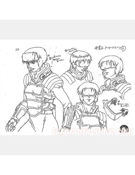 Ghost in the shell Model Sheets