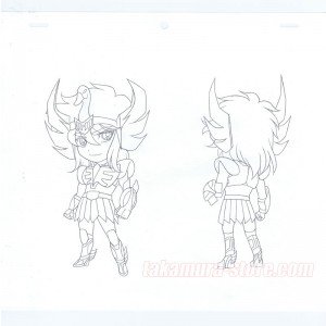 Saint Seiya Original sketch model sheet