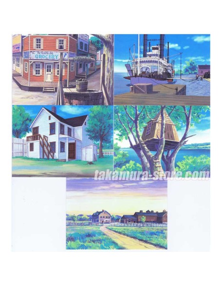 Postcards set of 5 + stickers