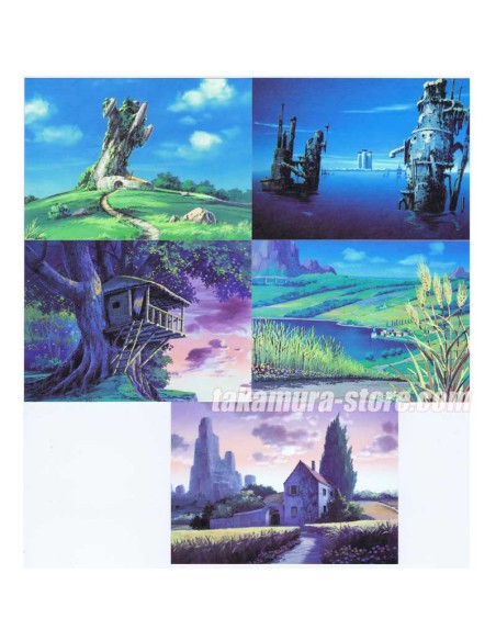 Postcards set of 5 + stickers
