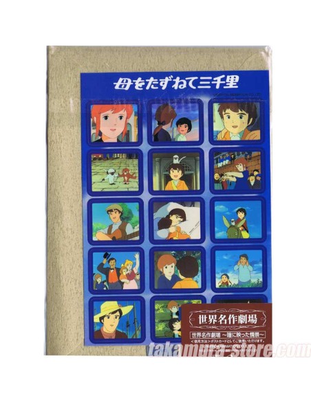 lot de 5 cartes postales + autocollants