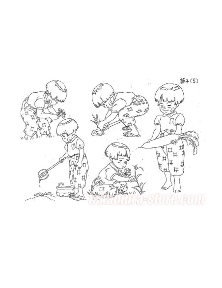 Le tombeau des lucioles model sheet - Studio Ghibli