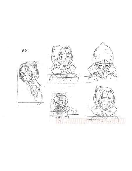 Grave of the Fireflies model sheet - Studio Ghibli