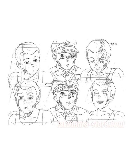 Grave of the Fireflies model sheet - Studio Ghibli