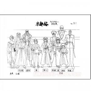 Kenshin model sheet - 14 pages