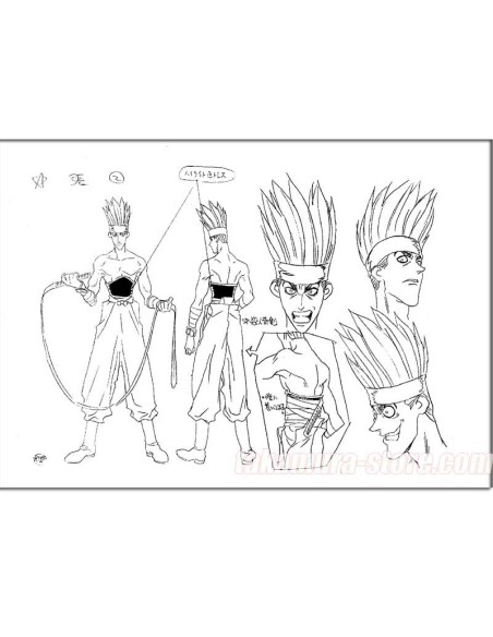 Kenshin model sheet - 14 pages