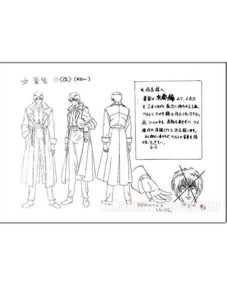 Kenshin model sheet - 14 pages