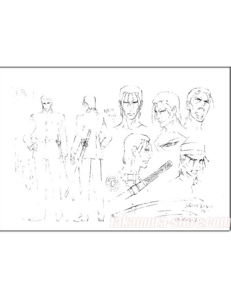 Kenshin model sheet - 14 pages