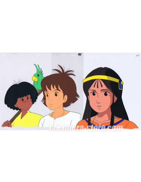 The Mysterious Cities of Gold anime cel