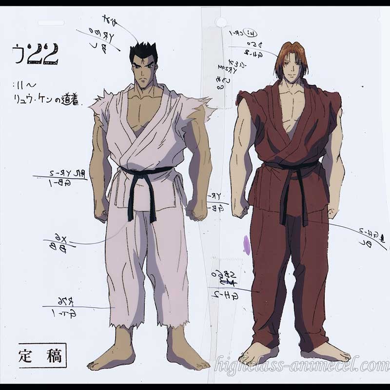 Street Fighter Ii V Anime Cel Street Fighter Ii V Anime Cel